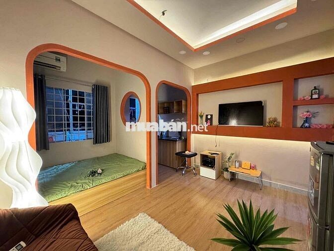 CĂN HỘ 1PN 35m2 NỘI THẤT SẴN ĐẦY ĐỦ - Free Xe 🔥