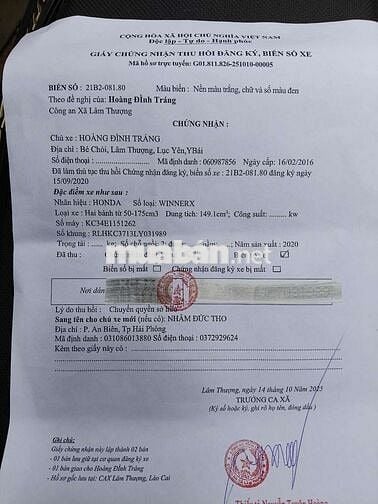 Hà nội bán winner v2 chính chủ