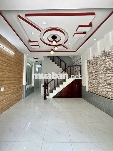 Cho thuê nhà trục chính hẻm trần hoàng na gần cv lưu hữu phước 6 triệu