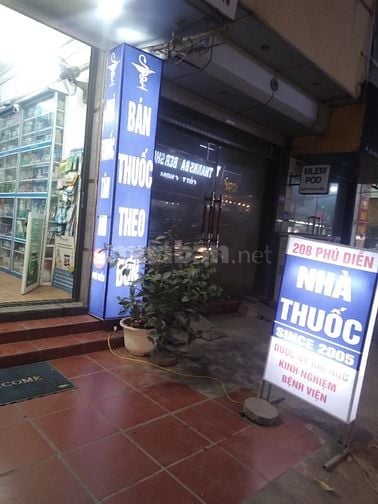 Sang nhượng nhà thuốc tư nhân 5 năm Phú diễn 2 tầng mặt tiền 4 mét