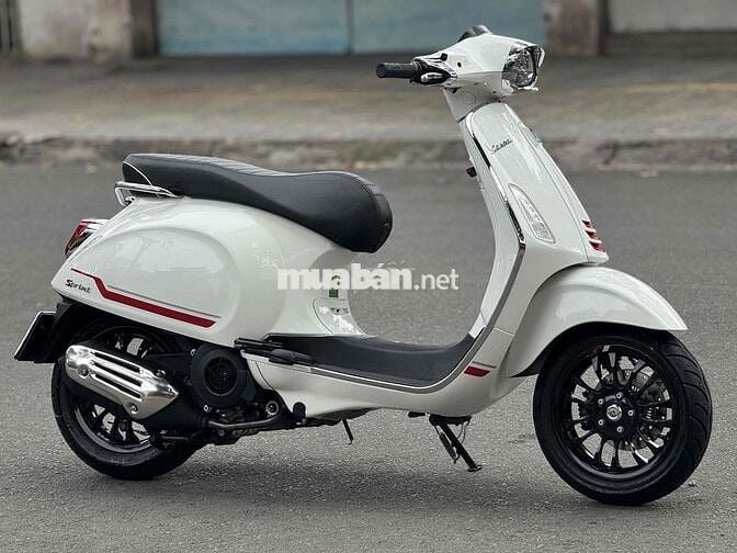 Vespa Sprint 125 2022 Trắng Đen Bản S chính chủ ky