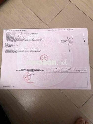 bán lô dất mặt tiền dường nguyễn bính. dông hoà dr 80m2