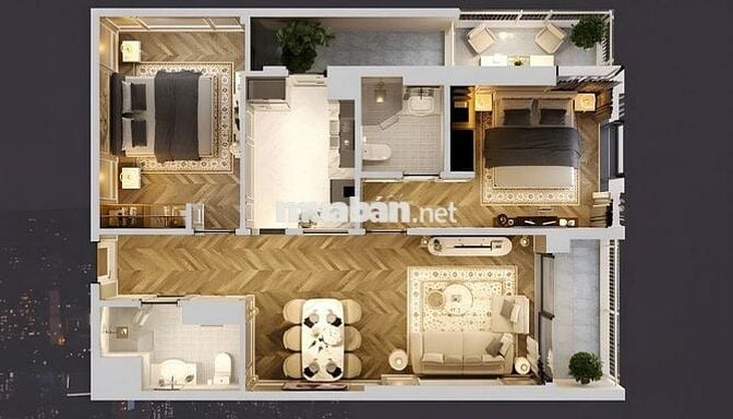 Căn hộ 2PN, Trung tâm Đà Nẵng, Hiệu suất cho thuê cao, CAPITAL SQUARE