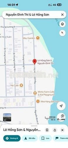 BÁN LÔ ĐẤT 2 MẶT TIỀN HÒA XUÂN - NGAY GẦN SÔNG