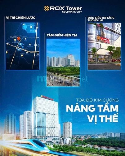 Chỉ 2 Tỷ Sở Hữu Sàn Văn Phòng ROX Tower Goldmark City 136 Hồ Tùng Mậu–