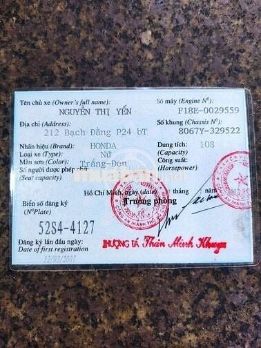 Honda Click 2007 Trắng-Đen