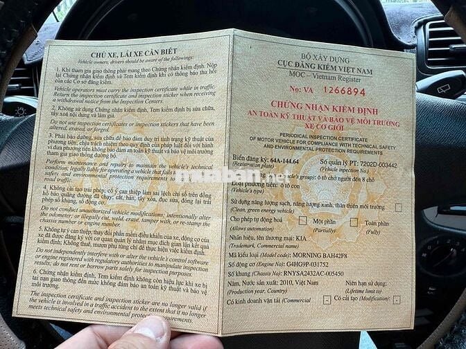 Kia Morning 2010 SX 1.1 MT Sport - 205000 km. tpvl