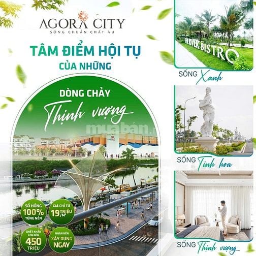 Đất nền sổ sẵn Agora City khu đô thị chuẩn Âu đáng sống