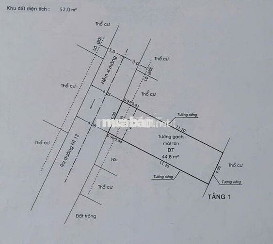 Bán nhà SHR 1/ hẻm nhựa xe hơi tại Hiệp Thành 13- Quận 12