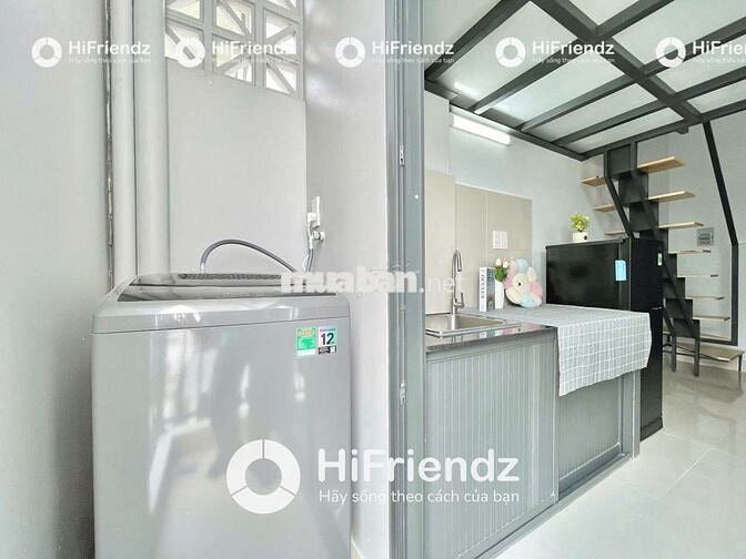 CĂN HỘ GÁC CAO BAN CÔNG FULL NỘI THẤT GẦN KCN POUYUEN, CHỢ BÀ HOM