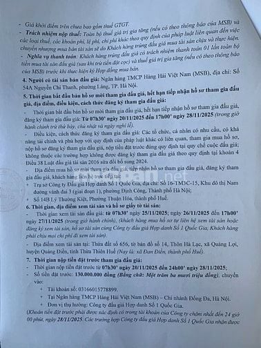 CÔNG TY ĐẤU GIÁ HỢP DANH SỐ 1 QUỐC GIA THÔNG BÁO BÁN ĐẤU GIÁ TÀI SẢN 