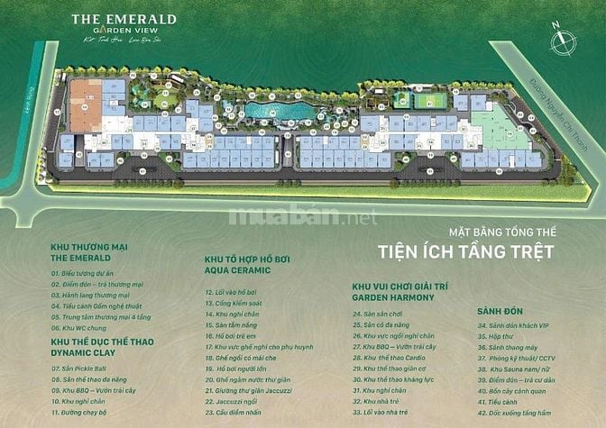 Căn hộ The Emerald Garden View giá dưới 35tr/m2