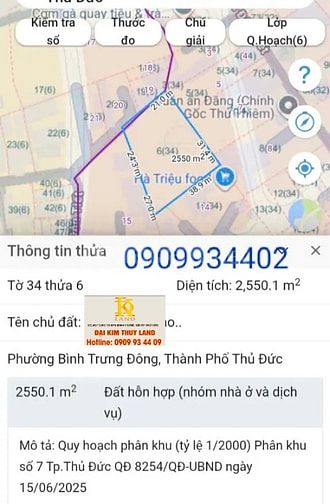 Bán 2,393m2 đất Nguyên Đôn Tiết.36 tỷ