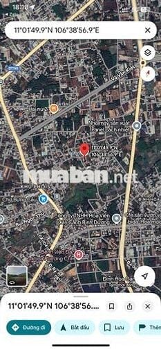 Đất mặt tiền dx071 Định Hoà 5x47.5 thổ cư 100m2