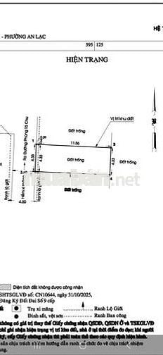 Đất đường Phùng Tá Chu (Tên Lửa) P.An Lạc A 4.3x12= 50 m2 Đg 5m 5.6 ty