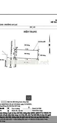 Đất đường Phùng Tá Chu (Tên Lửa) P.An Lạc A 4.3x12= 50 m2 Đg 5m 5.6 ty