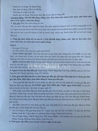 CÔNG TY ĐẤU GIÁ HỢP DANH SỐ 1 QUỐC GIA THÔNG BÁO BÁN ĐẤU GIÁ TÀI SẢN 