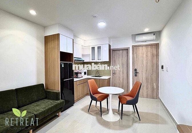 CHO THUÊ CĂN HỘ 1 PHÒNG NGỦ MỚI GẦN NOWZONE Q1  FULL NỘI THẤT GIÁ RẺ