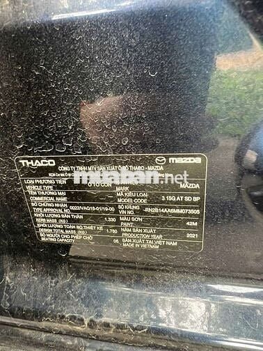 MAZDA 3 LUXURY 2021, XANH CAVANSINE, HỖ TRỢ GÓP.