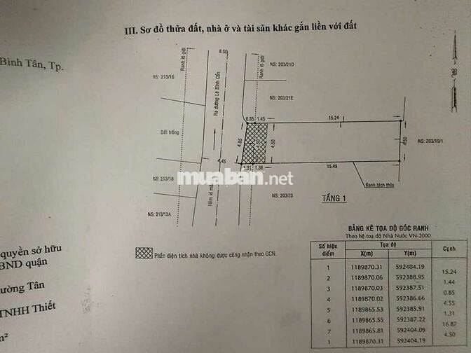 ĐẤT Ở THỔ CƯ, 4,5x18, 80M2, HXT 203/LÊ ĐÌNH CẨN GIÁ 4,9TỶ TL