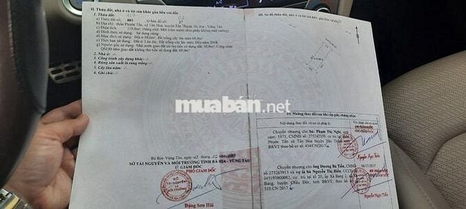 Chính chủ cần bán đất đường nhánh Trọng Tín, Tân Hòa, Phú Mỹ, 1.3T TL