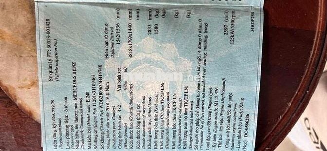 cần bán xe mer e240 sx 201 còn zin chạy rất ngon