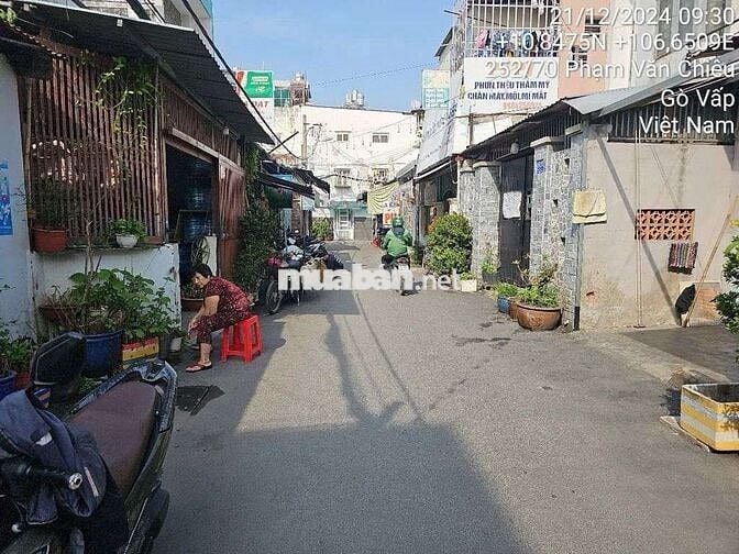 Siêu khủng 280m2 60 triệu/m2 hẻm 5m ô tô thông đường Phạm Văn Chiêu GV