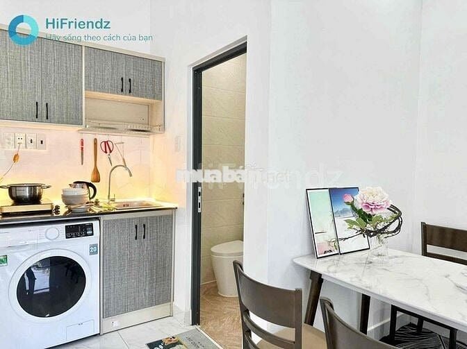 🔥Căn hộ dịch vụ 1PN ban công tách bếp full nội thất gần Aeon Tân Phú