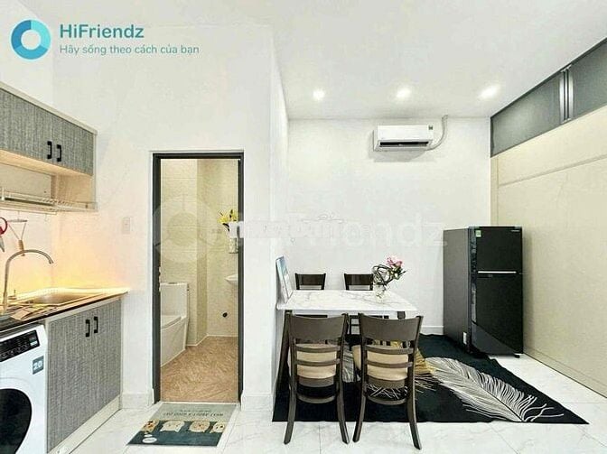 🔥Căn hộ dịch vụ 1PN ban công tách bếp full nội thất gần Aeon Tân Phú