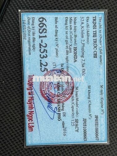 thanh lý spacy nhật 125 chính chủ