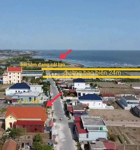 1,3 tỷ - đất thị trấn - sát biển - sát khu công nghiệp Vsip 1100ha 