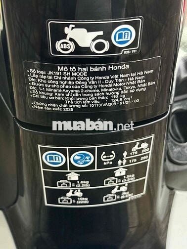 Honda SH Mode 2025 Xám xi măng 700 km