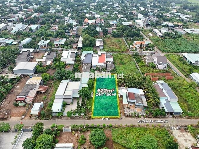 Bán 14.7m mặt tiền đường 27, vị trí cực đẹp, xã Nghĩa Thành, Châu Đức.