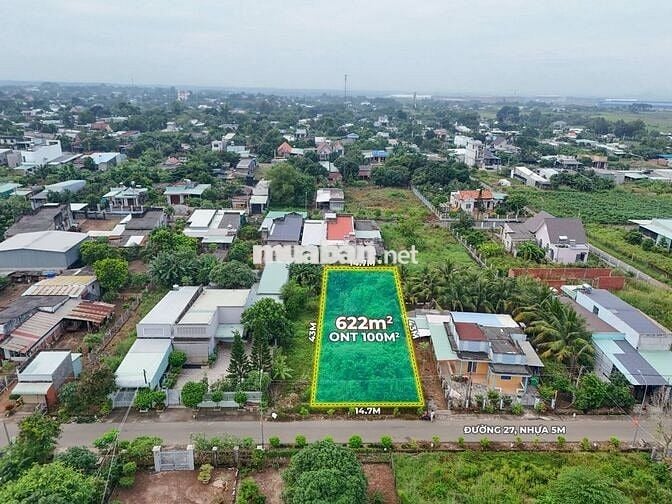 Bán 14.7m mặt tiền đường 27, vị trí cực đẹp, xã Nghĩa Thành, Châu Đức.