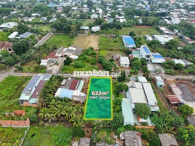 Bán 14.7m mặt tiền đường 27, vị trí cực đẹp, xã Nghĩa Thành, Châu Đức.