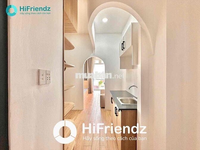 STUDIO BAN CÔNG 1 PHÒNG NGỦ TONE GỖ SIÊU SANG FULL NỘI THẤT CAO CẤP