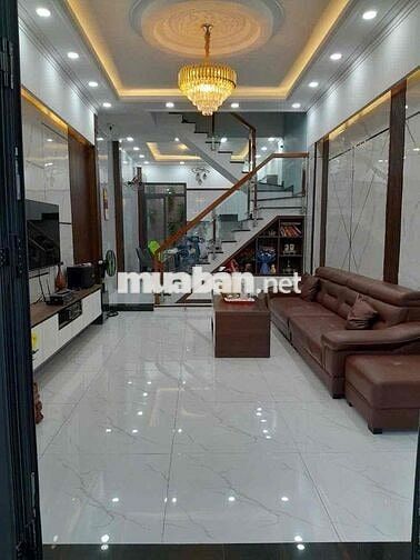 Nhà Tô Ký Trung Mỹ Tây 4x17m – Trệt 3 lầu – xe hơi thông - 5ty850