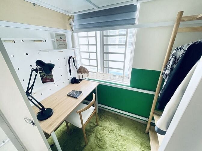 Phòng 1 người full ban công/cửa sổ Co-living P.13 Bình Thạnh