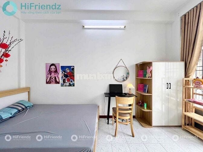 Phòng trọ dạng studio bancol siêu rẻ ngay cầu chữ Y Q1