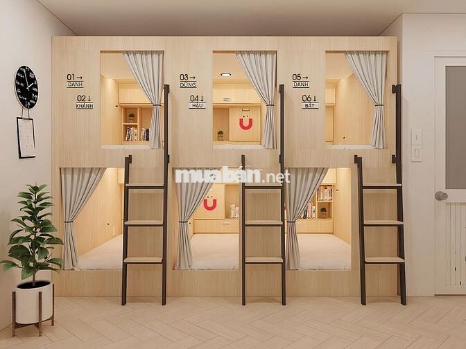 SLEEPBOX NAM/NỮ - SẠCH SẼ - AN NINH - NGAY VINCOM PHAN VĂN TRỊ