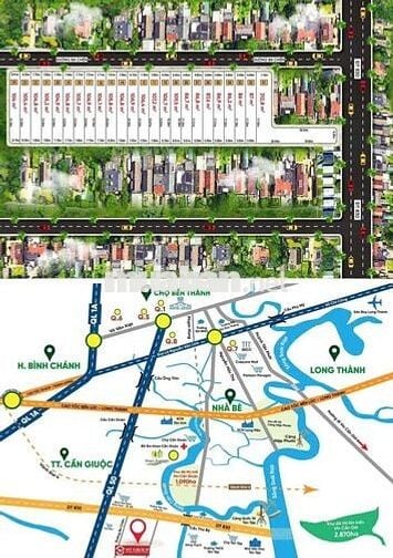Đất nền Cần Giuộc 300m2 - DT830, quốc lộ 50 gần cảng Quốc Tế Long An