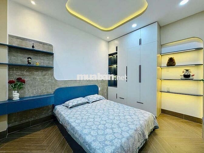 Nhà 4 phòng ngủ hẻm xe hơi 5m thông ngang khủng 9m4 đường Bùi Quang Là