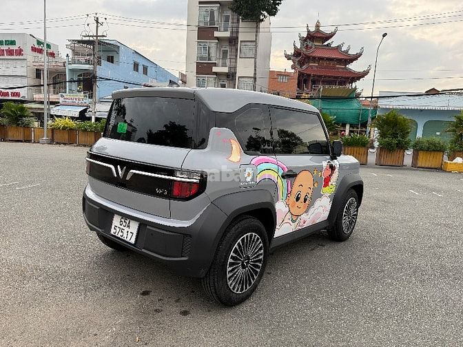 VinFast VF3 Pin Mua 2025 Xám Xi Măng xe lên đồ 