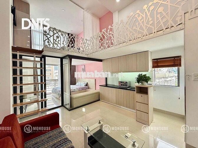 Căn Hộ Cao Cấp 2PN balcony cửa sổ view Thành Phố. Gần chợ Bến Thành