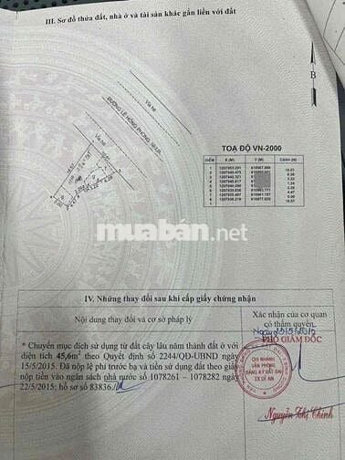 Đất mặt tiền Lê Hồng Phong, Phường Tân Đông Hiệp, Tp Dĩ An.