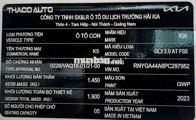 Kia K5 đăng ký tháng 10/2024 đi mới 8.000 km