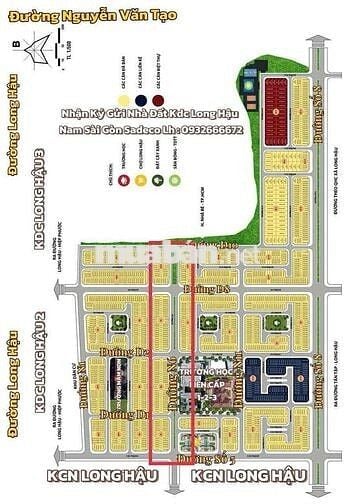 Cần bán 1 nền 100m2 mặt chợ Long Hậu, vị trí kinh doanh ngay