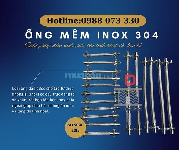 ỐNG MỀM INOX – CHỊU NHIỆT, CHỐNG GỈ, SIÊU BỀN!