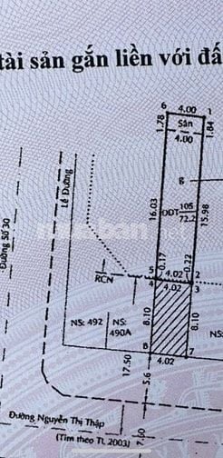 Bán nhà 490 Nguyễn Thị Thập 4x27m vị trí đẹp gần ST Lotte Mart 