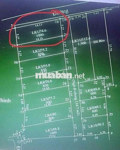 ĐẤT LÔ GÓC SÁT KHU ĐẤU GIÁ VIÊN AN